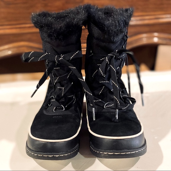 🌼NEW Sorel Black Tivoli lll Winter Boots 6.5 - Picture 3 of 5